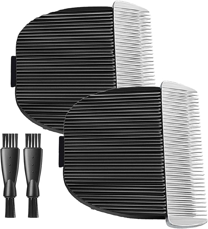 uijino 2 Pack Dog Clipper Blades Compatible with Gooad Dog Clipper Replacement Blades, 2 Cleaning Brush
