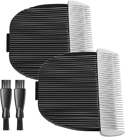 uijino 2 Pack Dog Clipper Blades Compatible with Gooad Dog Clipper Replacement Blades, 2 Cleaning Brush