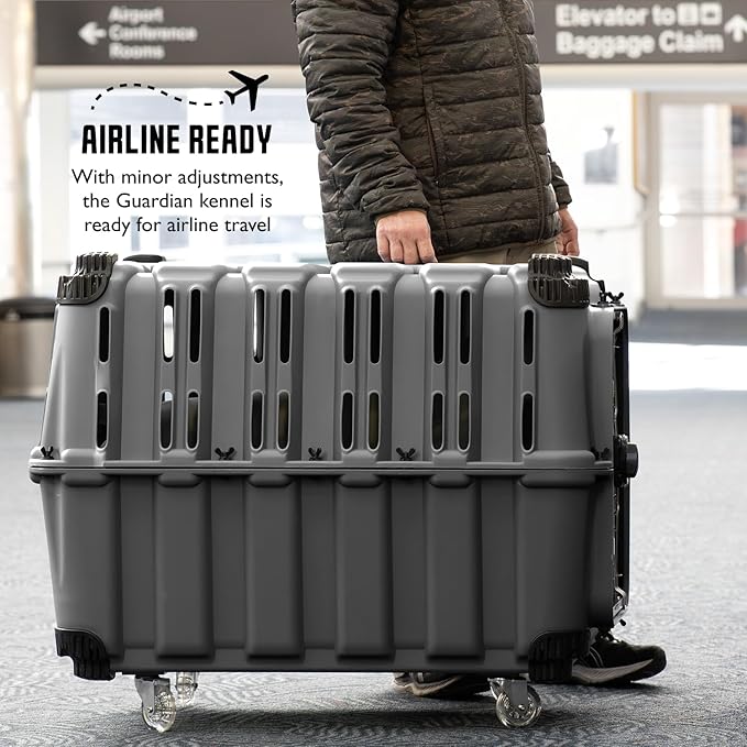 Mammoth Guardian Dog Kennel - Gunmetal Gray