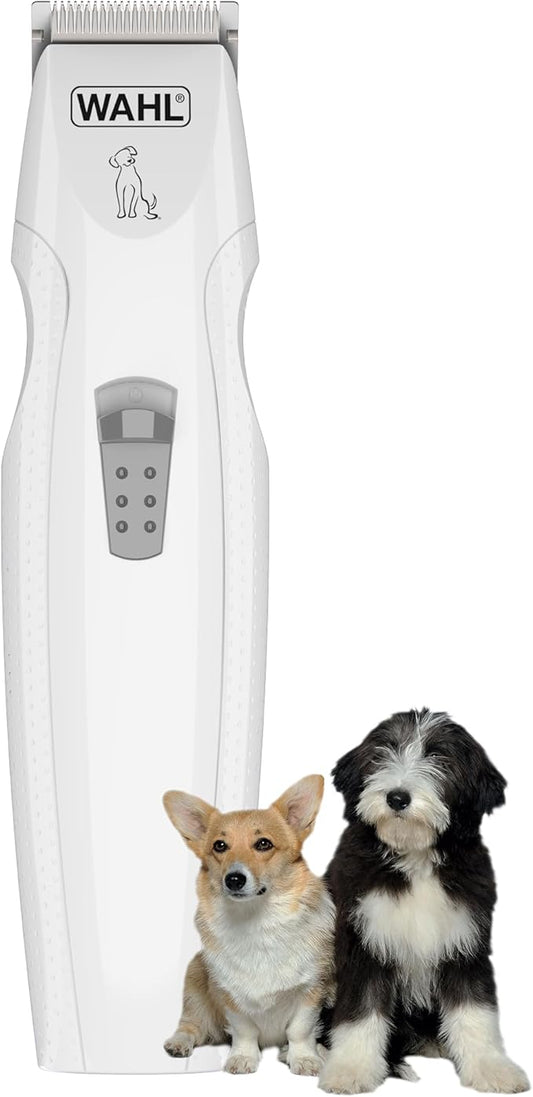 Wahl Yelp-Free Battery-Operated Dog Trimmer for Grooming – Ideal for Detail Trimming Face, Paws, & Ears for Dog Hair Removal - Model 3026955