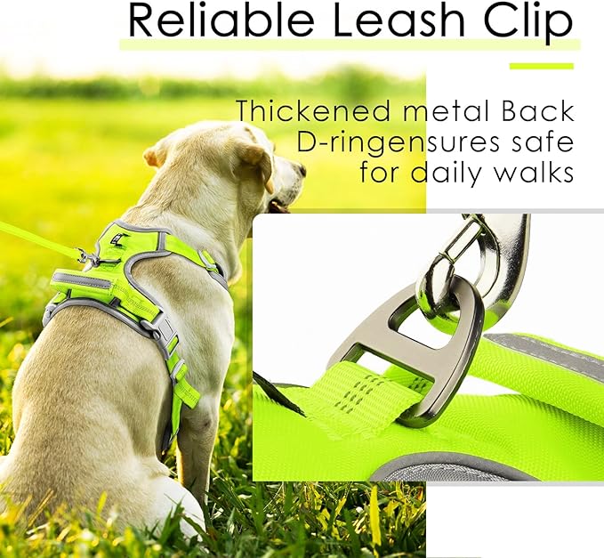 ThinkPet No Pull Harness Breathable Sport Vest with Handle-Dog Harnesses Reflective Adjustable for Medium Large Dogs