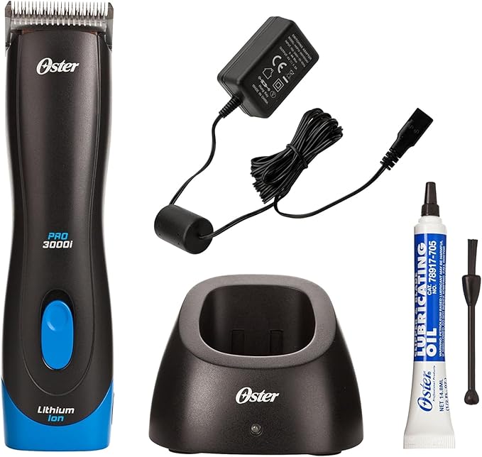 Oster Pro 3000i Cordless Pet Clippers with Size 10 CryogenX Blade (078003-100-000)