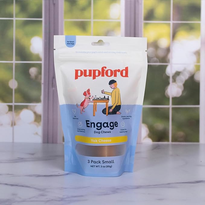 Pupford Yak Cheese Himalayan Dog Chews | for Aggressive Chewers | Durable & Long-Lasting Chews for Teething Puppies & Dogs Simple, Natural Ingredients, Low Calorie, Delicious Treat
