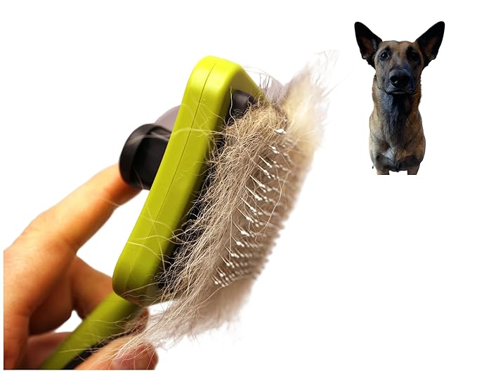 Dog Grooming Brushes Brush Kit Set Undercoat Rake and Self Cleaning Gentle Slicker Brush Non Shedding Detangling Matted Hair Long Haired Double Coated Large Dogs