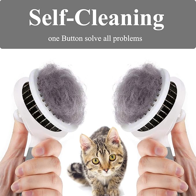 Slicker Brushes for Cats and Dogs - Removes Loose Undercoat, Mats, and Tangled Hair - Massage and Shedding Grooming Comb