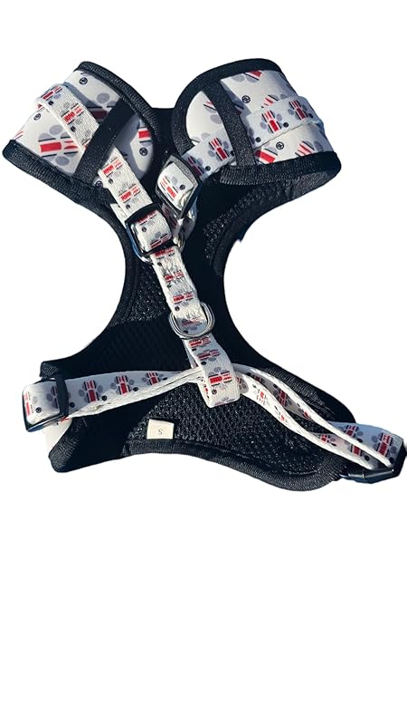 The Ohio State University Helmet Paw Print Pet Harness (Medium)