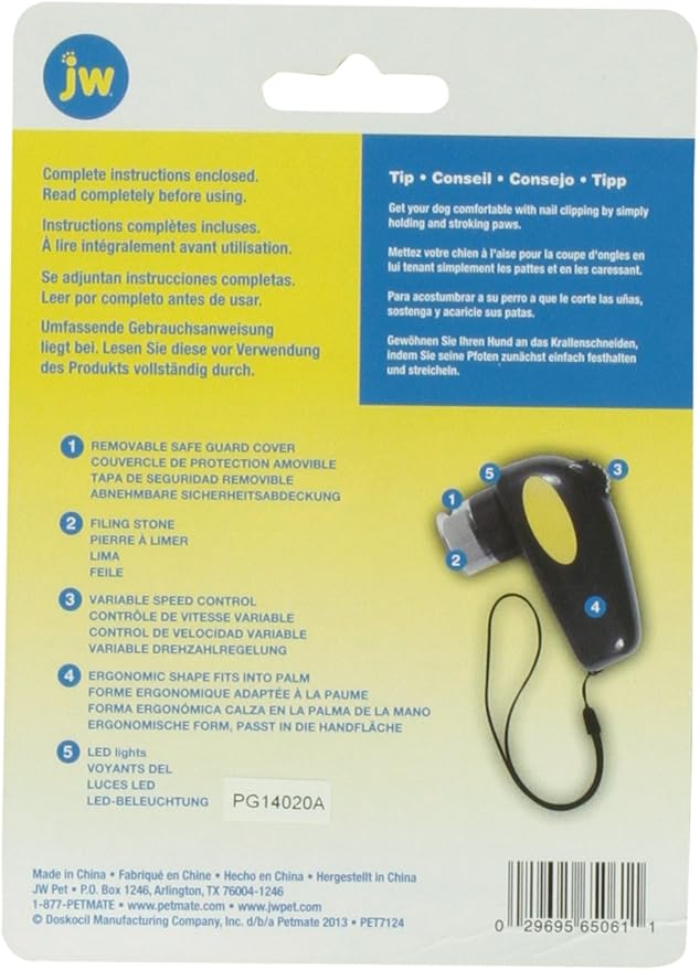 JW Pet Company Palm Nail Grinder for Dog