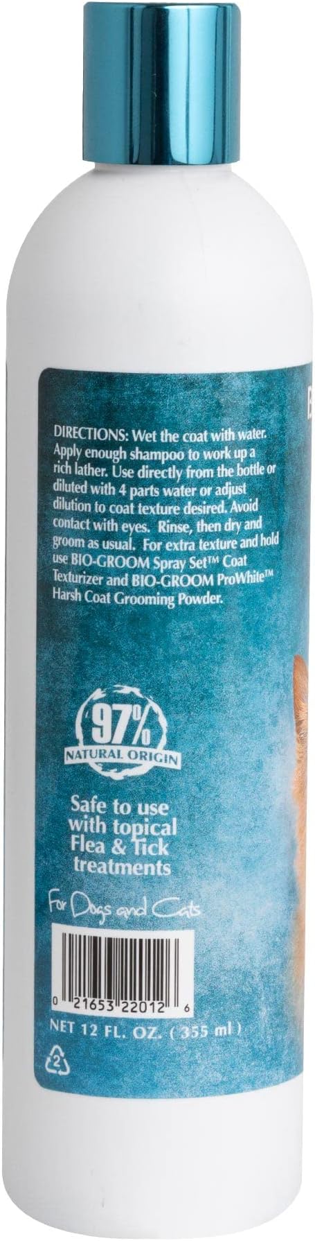 Bio-Groom Wiry Coat Dog Shampoo - Tearless, Dog Bathing Supplies, Puppy Wash, Cat & Dog Grooming Supplies, Cruelty-Free, Made in USA, Texturizing Shampoo, Dog Products - 12 fl oz 1-Pack