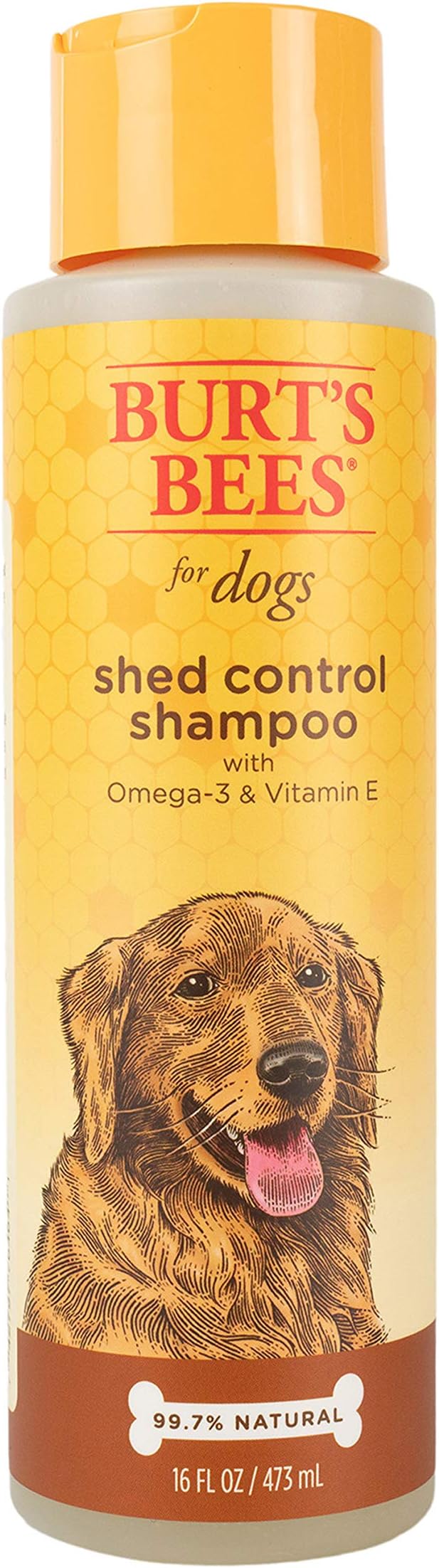 Burt's Bees for Pets Shed Control Shampoo with Omega 3 and Vitamin E,Shedding Shampoo for Dogs,Burts Bees Dog Shampoo,Pet Shampoo,Deshedding Dog Shampoo,Natural Dog Shampoo,Dog Wash(Pack of 2)