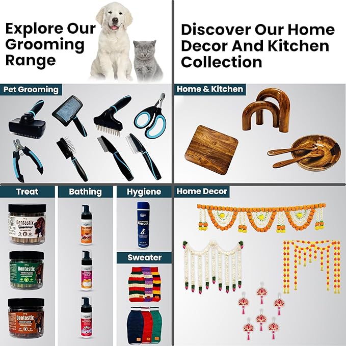 Dog Slicker Brush for Dogs, Perfect for (Goldendoodles, Labradoodles, Poodles), Groom Like a Professional, Fluff Detangle Style - Removes Loose Fur, Tangles and Undercoat (Large)