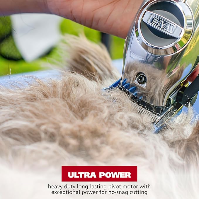 Wahl USA Pro Series All Metal Corded Dog Grooming Kit, an Ultra Quiet Dog Clipper with Metal Housing for Quieter and Cooler Operating - Model 3026335