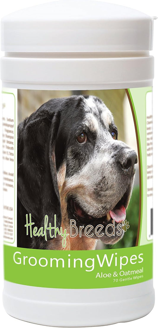 Healthy Breeds Bluetick Coonhound Grooming Wipes 70 Count
