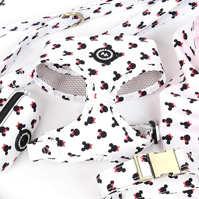 Angie and Allie Organic Cotton Dog Harness,No Pull Pet Harness with Leash D-Ring,Adjustable Soft Padded Dog Vest,Comfortable,Sustainable,Breathable and Stylish for Your Canine Companion