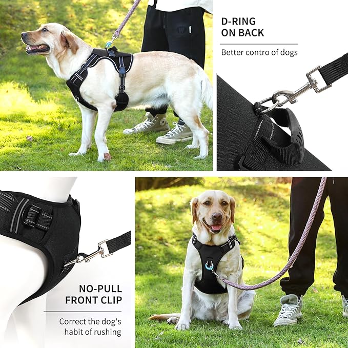 NOYAL Large Dog Lift Harness Rehabilitation Sling Lift Front-Only, Rear-Only or Full-Body for Old, Pet Support Disabled, Joint Injuries, Arthritis, Loss of Stability Dogs