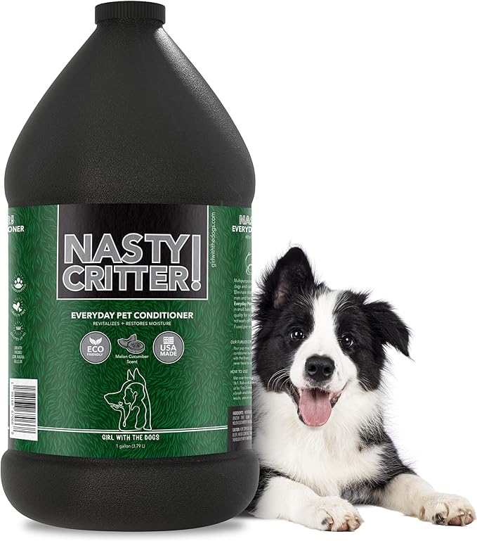 Nasty Critter! by Girl With The Dogs - Everyday Deep Cleaning Dog Conditioner, 1 Gallon, Made in USA 8 Wks+