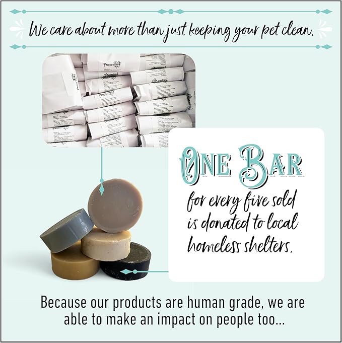 Oatmeal and Honey Dog Shampoo Bar | Hypoallergenic | Sensitive Coat | Big Dogs and Puppies Too (2)