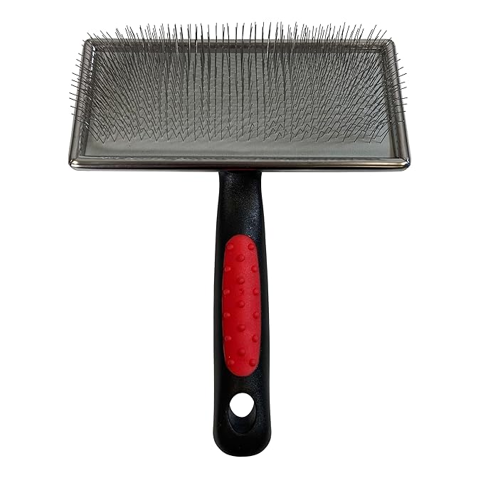 Ryan's Pet Supplies Paw Brothers Flat Slicker Brush for Dogs, Professional Grade, Coated Tips, Gentle on Skin, Maximum Coverage, Extra Large