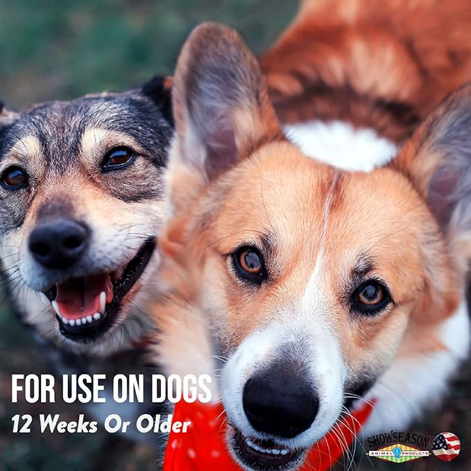 Showseason Bath & Brush Therapies® Amber Pet Cologne 4.5 oz. For Dogs | Long-Lasting Odor Eliminator | Cruelty-Free | Paraben-Free | Biodegradable and Non-Toxic | Made in The USA