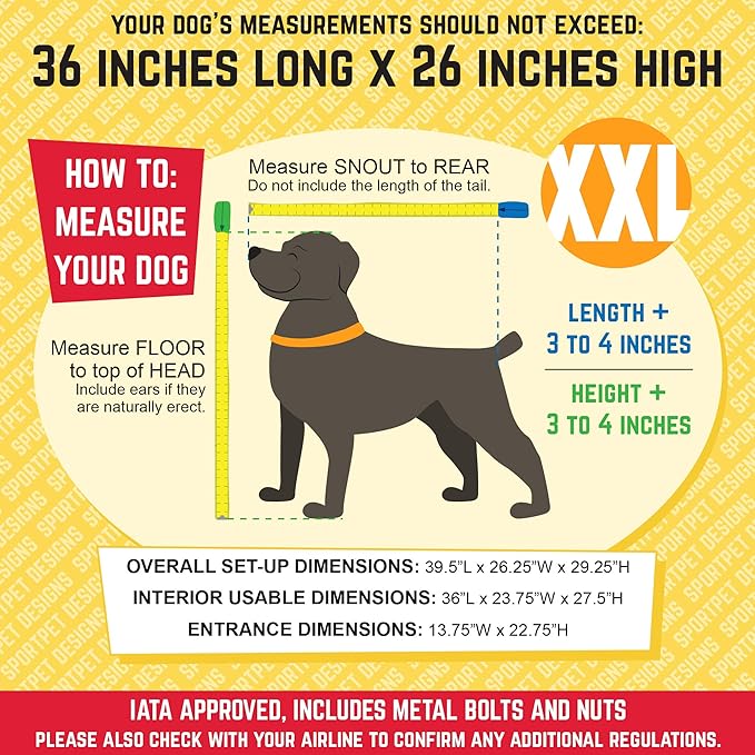 SportPet Designs Plastic Kennels Rolling Plastic Wire Door Travel Dog Crate, XXL