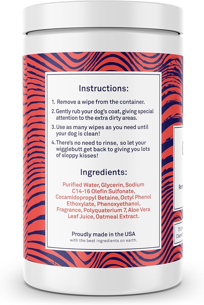 Petpost | Grooming Wipes for Dogs - Large, Deodorizing Wipes with Cherry Blossom Scent - 70 Ultra Soft Cotton Pads in Cleansing Solution - Cherry Blossom Scent 70 ct.
