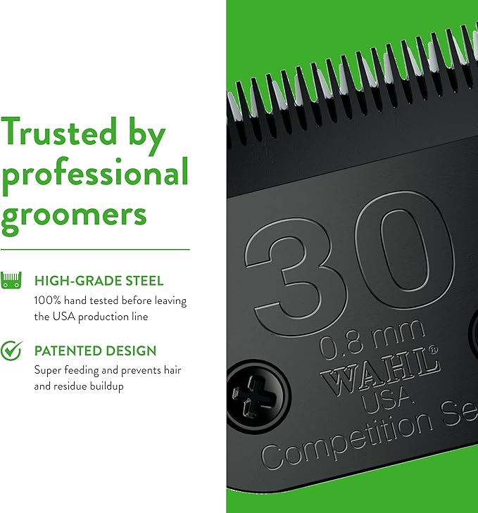 Wahl Professional Animal 30 Fine Ultimate Competition Series Detachable Blade with 1/32-Inch Cut Length (2355-500)