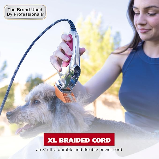 Wahl USA Pro Series All Metal Corded Dog Grooming Kit, an Ultra Quiet Dog Clipper with Metal Housing for Quieter and Cooler Operating - Model 3026335