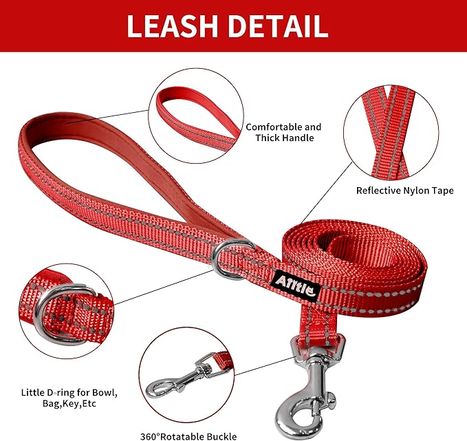 AIITLE Escape Proof Dog Harness - Step in Adjustable Dog Harness No Choke Over with Breathable Mesh and Quick-Release Buckle for Spring- Outdoor Walking, Camping, Training for Medium Dogs Burgundy XL