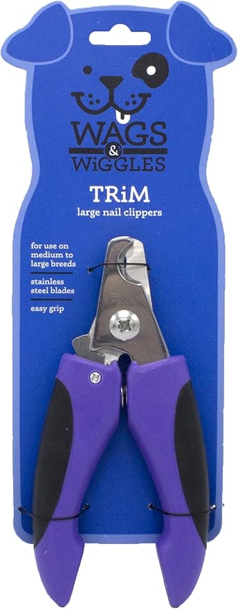 Wags & Wiggles Large Dog Nail Clippers for Medium and Large Dogs | Nail Clippers for Dogs | Dog and Puppy Supplies for All Dogs, Great Way To Keep Your Dog Well Groomed