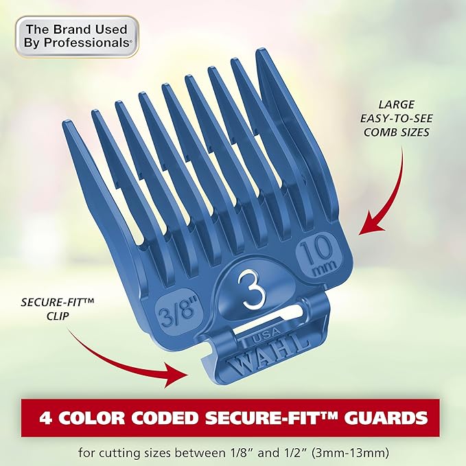 Wahl USA Pro Series All Metal Corded Dog Grooming Kit, an Ultra Quiet Dog Clipper with Metal Housing for Quieter and Cooler Operating - Model 3026335