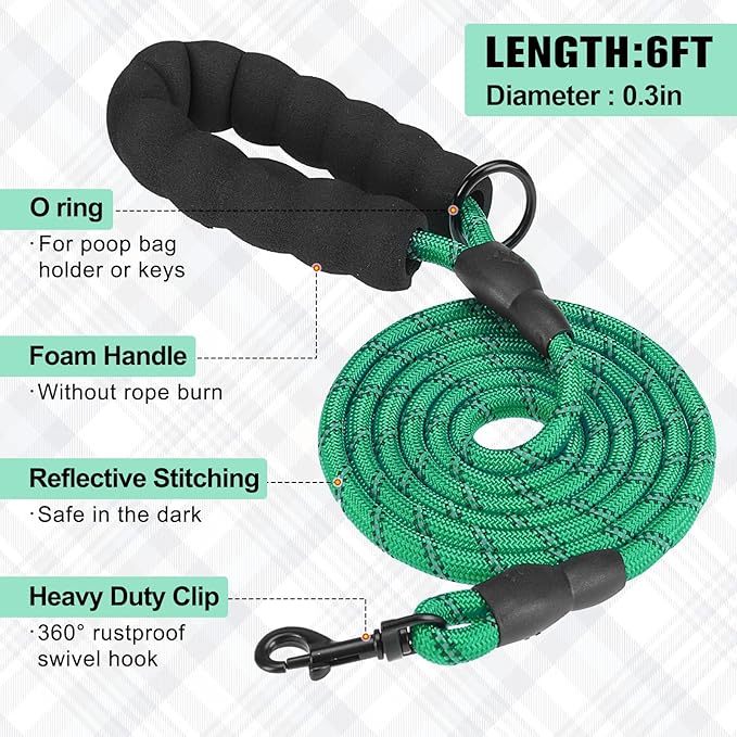 BEAUTYZOO Dog Harness and Leash Set for Small Medium Dogs,No Pull Step-in Harness for Puppy S M Sized Dogs and Cats,Air Mesh Adjustable Breathable Soft No Chock Escape Proof Vest Harnesses,Green M