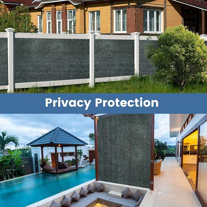 Knitted Shade Cloth 6ft x 12ft 85% Sunblock Kennel Shade Cover with Grommets Green (Excludes Kennel) - PS0612GRNX1