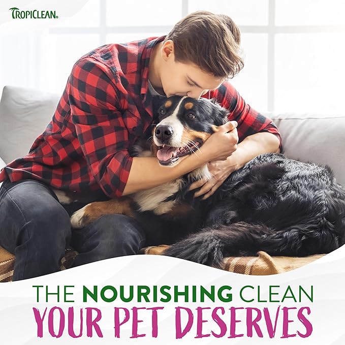 TropiClean Dog Wipes for Paws, Butt, Face, and Body, Anytime Cleaning and Deodorizing Pet Wipes, Safe for Licking, Berry Scent, Cat Safe, 100ct