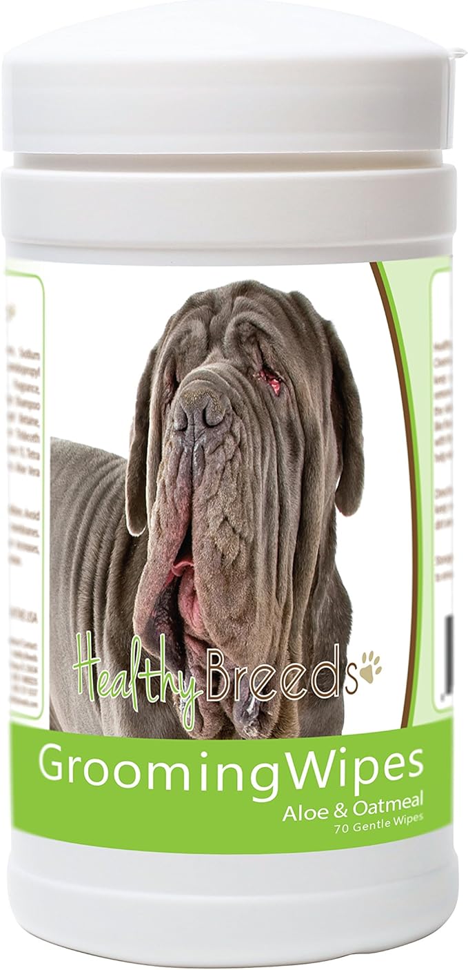 Healthy Breeds Neapolitan Mastiff Grooming Wipes 70 Count