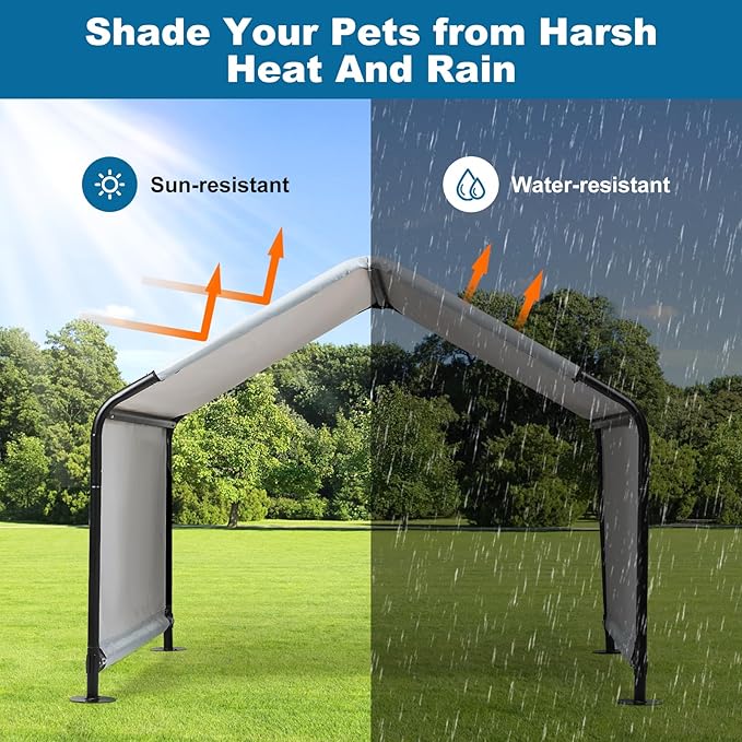 Dog Shade Shelter Pet Outdoor Tent Large Dog House Sun Rain Animal Shelter Livestock for Outside Dog Shade Canopy