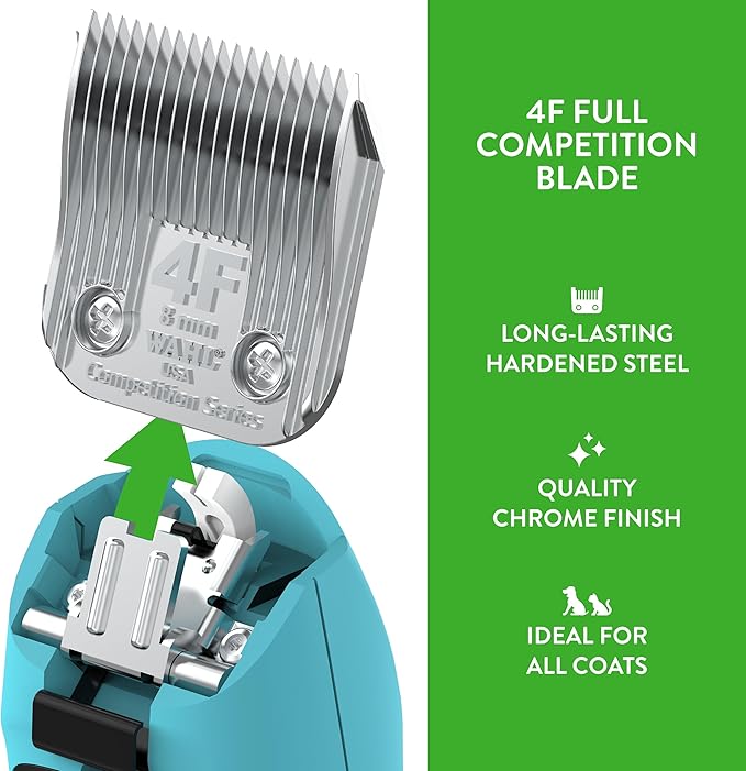 Wahl Professional Animal Competition Series Detachable Blade - 5/16-Inch Cut Length, 4F Full (2375-100)