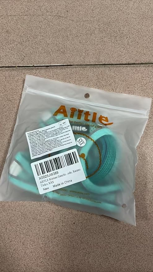 AIITLE Small Harness for Puppy with A Leash - Spring Dog Vest Harness with Super Breathable Mesh, Reflective No-Pull Pet Harness for Outdoor Walking, Camping for Small Dogs, Cats Turquoise XXS