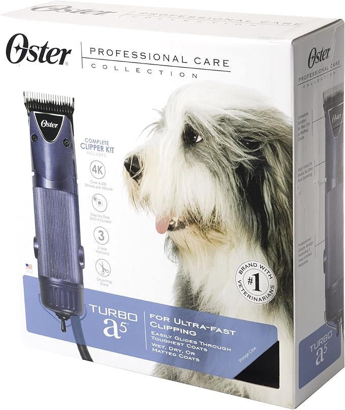 Oster Professional Care A5 Turbo 2-Speed Pet Clipper Kit