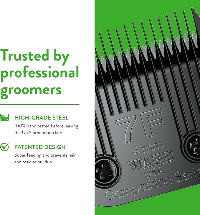 Wahl Professional Animal 7F Full Medium Ultimate Competition Series Detachable Blade with 4/25-Inch Cut Length (2368-500)