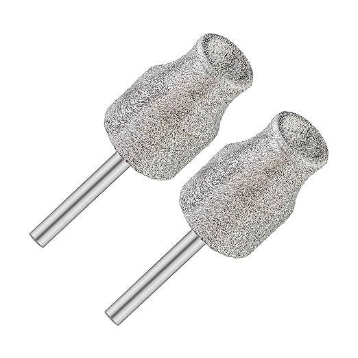 Diamond Dog Nail Grinder Bits - FOCSTOL Diamond Rotory Bit for Dogs&Pets, 2pcs 1/8'' Rotary Nail Grinder Bits for Animals Nail Care (Type A)