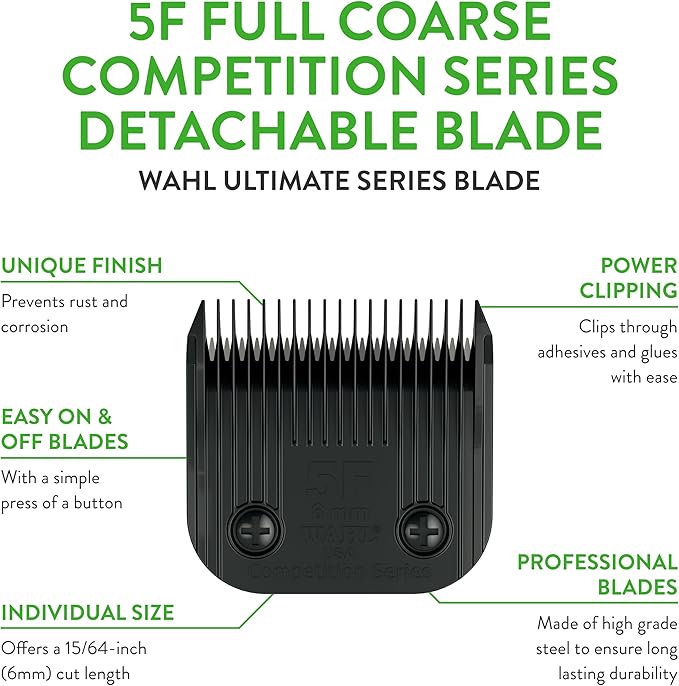 Wahl Professional Animal 5F Full Coarse Ultimate Competition Series Detachable Blade with 15/64-Inch Cut Length (2372-500)