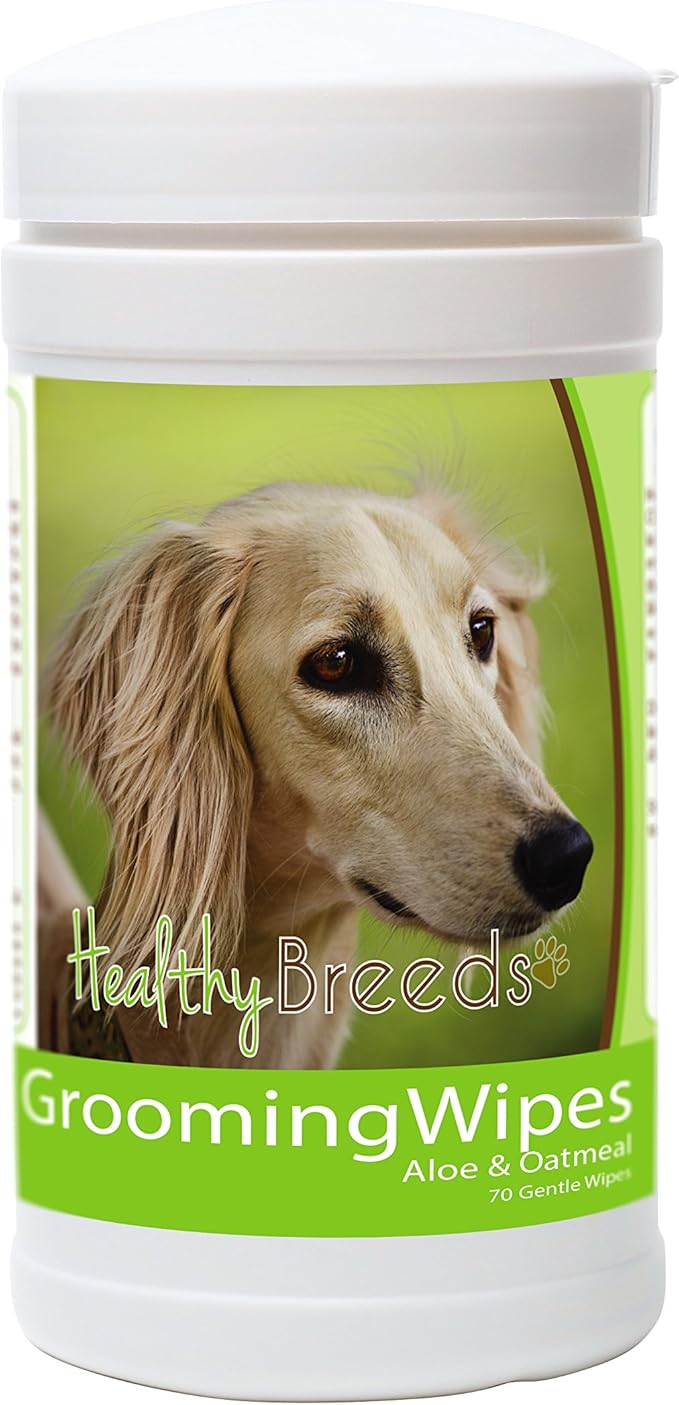 Healthy Breeds Saluki Grooming Wipes 70 Count