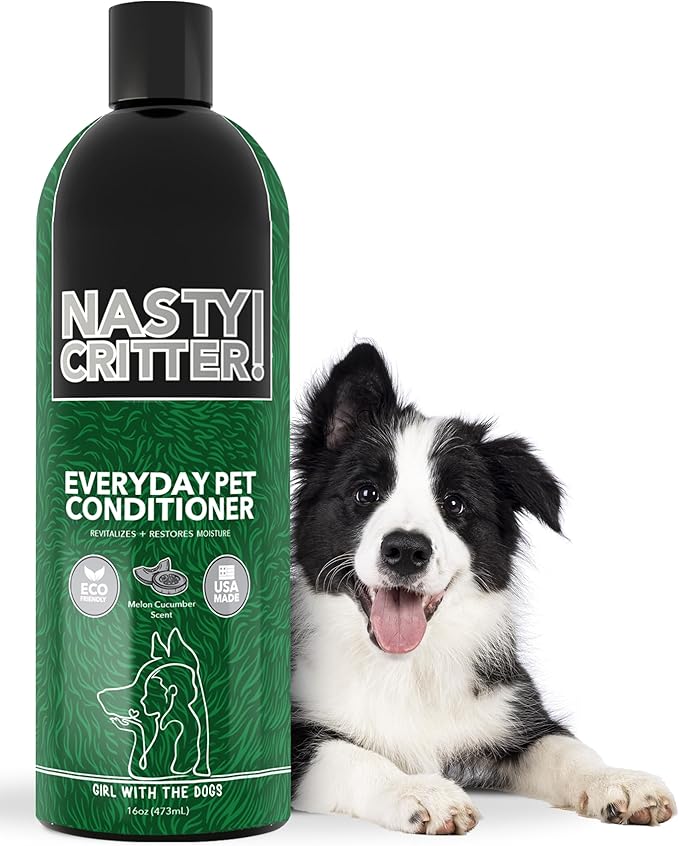 Nasty Critter! by Girl With The Dogs - Everyday Deep Cleaning Dog Conditioner, 16 Oz, Made in USA 8 Wks+
