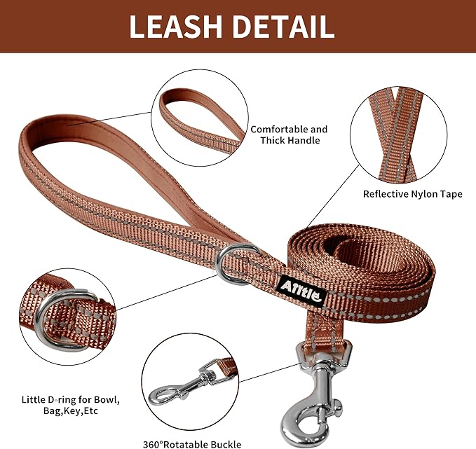 AIITLE Escape Proof Dog Harness - Step in Adjustable Dog Harness No Choke Over with Breathable Mesh and Quick-Release Buckle for Spring- Outdoor Walking, Camping, Training for Medium Dogs Beige XL