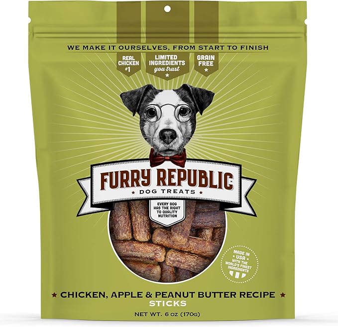 Dog Treats, Chewy Sticks Made in the USA 6 Ounce (Pack of 1)