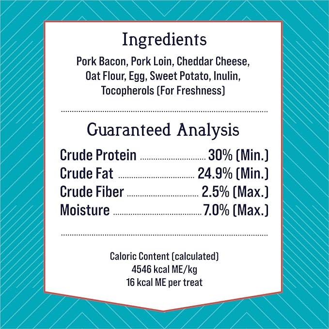 Stewart Freeze Dried Dog Treats, PuffPops Bacon, Egg, and Cheese Recipe, Gluten Free, 2.8 Ounce Resealable Pouch, Made in USA, Dog Training Treats