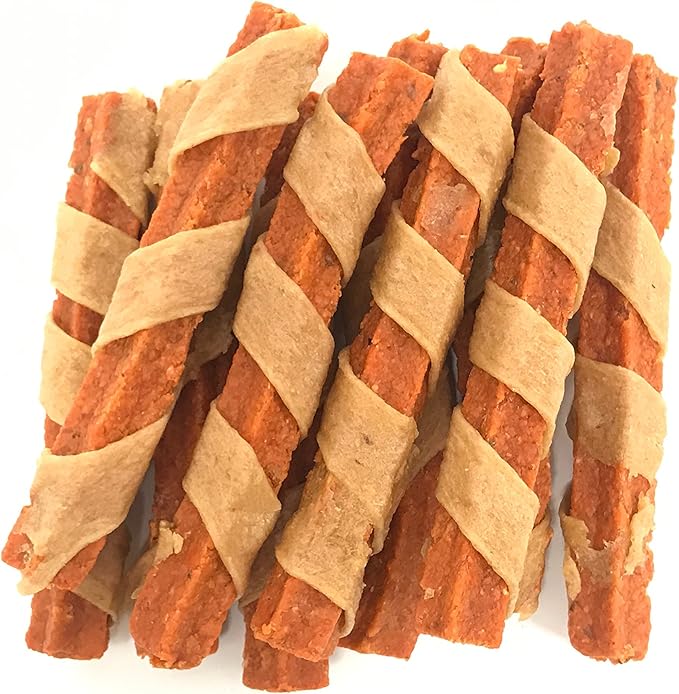 Carolina Prime Pet 45306 Chicken Wrapped Sweet Tater Stix Treat For Dogs ( 1 Pouch), One Size