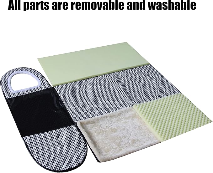 Dog Bed,2 Ways to Use,Indoor Pet House with Fluffy Mat,Removable and Washable Cover,Splash-Proof House and Non-Slip Bottom,for Large Dogs(XL Light Blue Faux Leather)