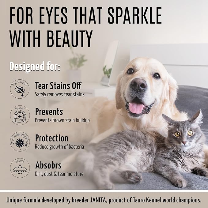 Pure Nature Stainless Look Clay Shield Mask Grooming Product Ideal for All Dogs and Cats Eyes, Ears, Mouth Area Suitible for Home or Professional Use