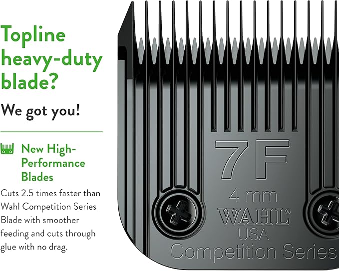 Wahl Professional Animal 7F Full Medium Ultimate Competition Series Detachable Blade with 4/25-Inch Cut Length (2368-500)