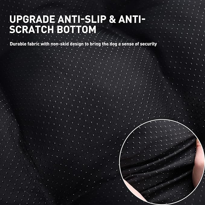 KSIIA Washable Dog Bed Deluxe Plush Dog Crate Beds Comfy Kennel Pad Anti-Slip Pet Sleeping Mat for Large, Jumbo, Medium, Small Dogs Breeds, 41" x 27", Dark Grey